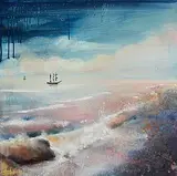 Paula McKinney, Changing Skies, oil on board