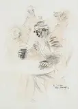 William Harrington, The Pint Man, 1994, mixed media on paper