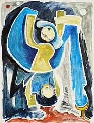 David Clarke, March Moon, oil on canvas