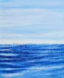 Liz Johnson, Blue Blazes, 2003, acrylic on canvas