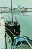 Cecil Maguire, At Claddagh Quay