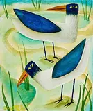 Watching by Graham Knuttel, oil on canvas, sold Jul 2025