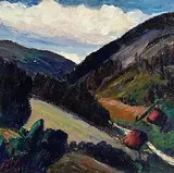Peter Collis, Wicklow Mountains, oil on canvas