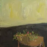 Nick Miller, Roses on Table (after McGahern), 1998, oil on canvas
