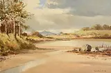 At Mahee Island, Strangford Lough, Co. Down by Maurice Canning Wilks, oil on canvas, offered Jul 2025