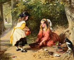 George Bernard O'Neill, Young Cooks, oil on canvas