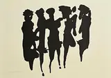 The Táin - Women Watching by Louis le Brocquy, 1969, lithograph - number 61 from an edition of 70, sold Jul 2025