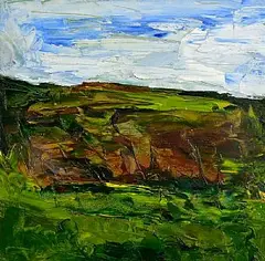 Charles Brady, Irish Landscape - Mayo, 1959, oil on board