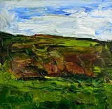Charles Brady, Irish Landscape - Mayo, 1959, oil on board