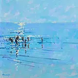 John Morris, Summer Light, oil on board