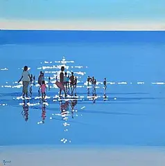 Lifeguard by John Morris, oil on board, sold Jul 2025