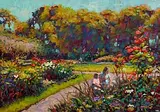 Norman Teeling, St. Stephen's Green, Dublin, oil on board