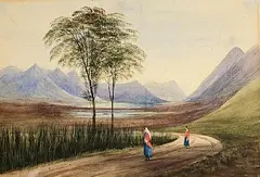 Andrew Nicholl, Lakes of Killarney, watercolour