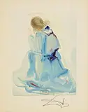 Angel from the First Heaven by Salvador Dali Spanish, original lithograph - printed on BFK Rives, sold Jul 2025
