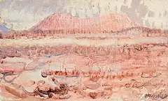 Burren I by Cecil Maguire, 1980, oil on board, sold Jul 2025