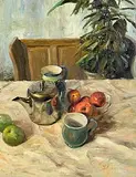 Henry McGrane, Still Life with Teapot, oil on board