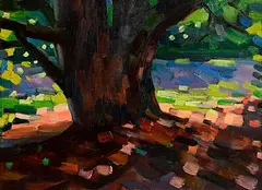 James O'Halloran, Morning Light (Cedar Tree, Adare Manor), 1991, oil on board