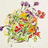 Nick Miller, Floral Study, 2012, gouache