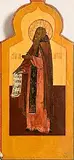 19th Century Russian Icon, A Monastic Saint, tempera on panel