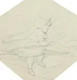 George Chinnery, A Sleeping Child, pencil on paper