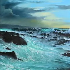 Alan Kingwell British, The Swell, acrylic on canvas