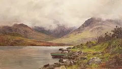 Sketch at Coose Lake, Glencar by Alexander Williams, 1894, oil on board, sold Jul 2025