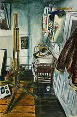 Oliver Comerford, Easel, 1991, mixed media on paper