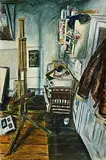 Oliver Comerford, Easel, 1991, mixed media on paper