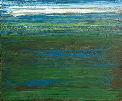 Seán McSweeney, Bogland Shoreline, 2002, oil on board