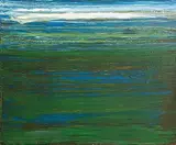 Seán McSweeney, Bogland Shoreline, 2002, oil on board
