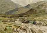 James Humbert Craig, Glenveagh Hills, Donegal, oil on board