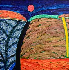 William Crozier, Desire of the Moon, 1990, oil on canvas