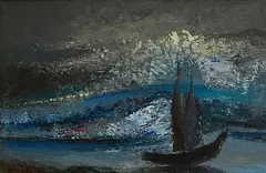 Daniel O'Neill, On the Way In, oil on board