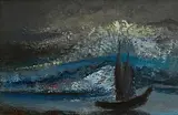 Daniel O'Neill, On the Way In, oil on board