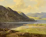Frank McKelvey, Lough Ea, Donegal, oil on canvas