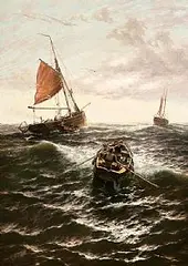 Thomas Rose Miles, Morning, Tor Bay, oil on canvas
