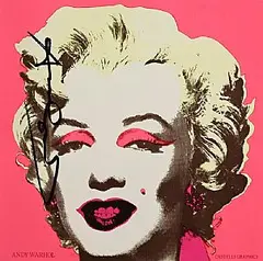 Andy Warhol American, Marilyn Announcement Castelli Graphics, 1981, offset lithograph in colours with text verso - published by Castelli Graphics, New York, printed by Colour Editions, Inc.
