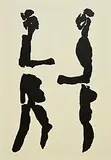 The Tain - Cuchulainn Confronting Ferdia by Louis le Brocquy, lithograph - number 61 from an edition of 70, sold Jun 2025