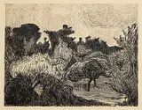 Roderic O'Conor, The Orchard, etching and drypoint