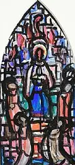 Evie Hone, Design for Stained Glass Window, pencil and gouache on paper