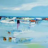 Majella O'Neill Collins, Beneath the Shore, Sherkin Island, 2025, oil on canvas