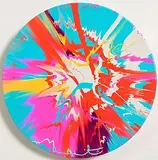 Damien Hirst British, Beautiful, Completely Insurmountable Helter Skelter Painting - from The Beautiful Paintings Series, 2023, giclee print on canvas
