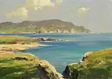 George K. Gillespie, Croaghnamaddy from Port na Blagh, oil on canvas