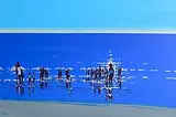 John Morris, Into The Light, oil on board