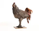 Luka Pacek, Cockerel, 2024, unique bronze and copper