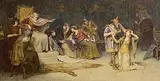 George Sheridan Knowles, The Banishment of Cordelia, 1893, watercolour on paper