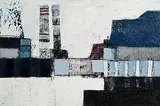 Michael Hales, Lost Cities - Two Monuments, encaustic and oils on birch ply