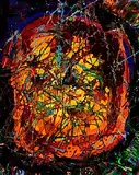 Kevin Sharkey Irish, Eye of the Storm, acrylic on canvas