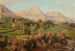 Dermod William O'Brien, Mountainous Landscape, South of France, c.1924-1929, oil on canvas