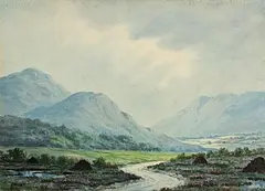 On to Road to Roundstone, Connemara by Douglas Alexander, watercolour on paper, sold Jun 2025